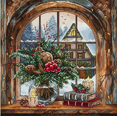 Christmas Morning Sewing kit 16CT 18CT 14CT Unprinted Cross Stitch Kits
