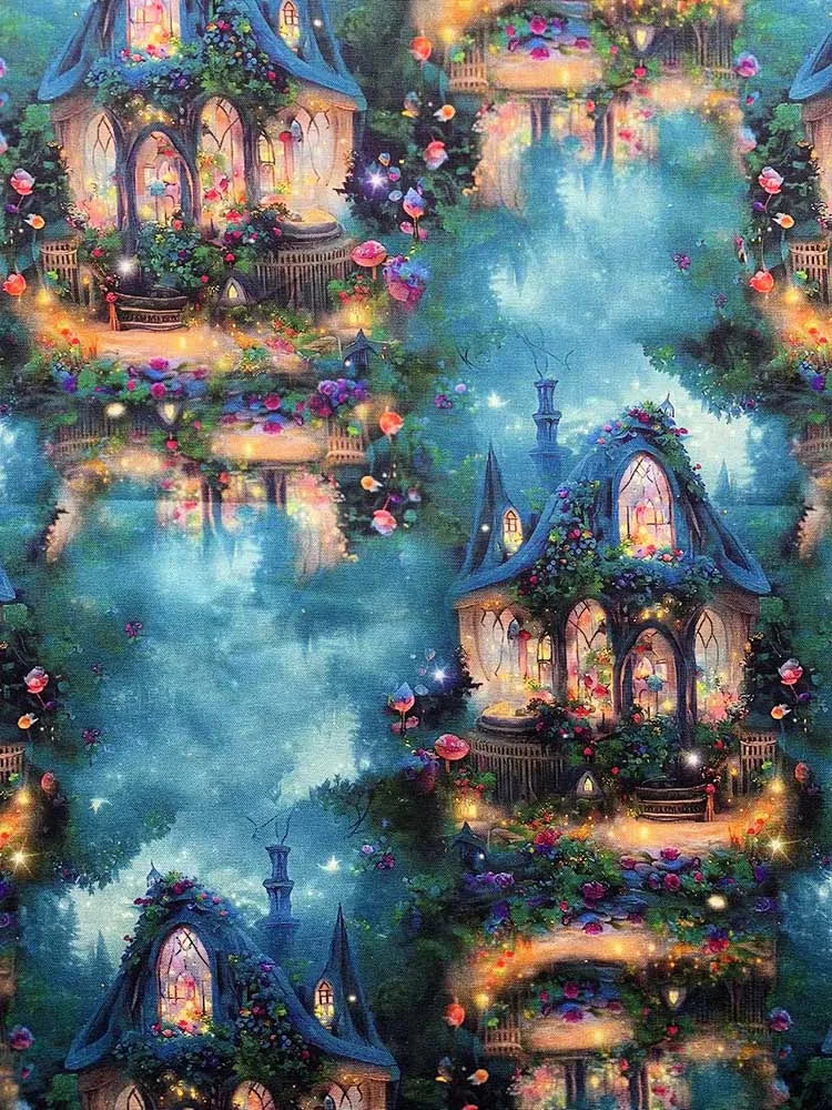 Cotton Fabric Digital Printing HD Fairy Tale 