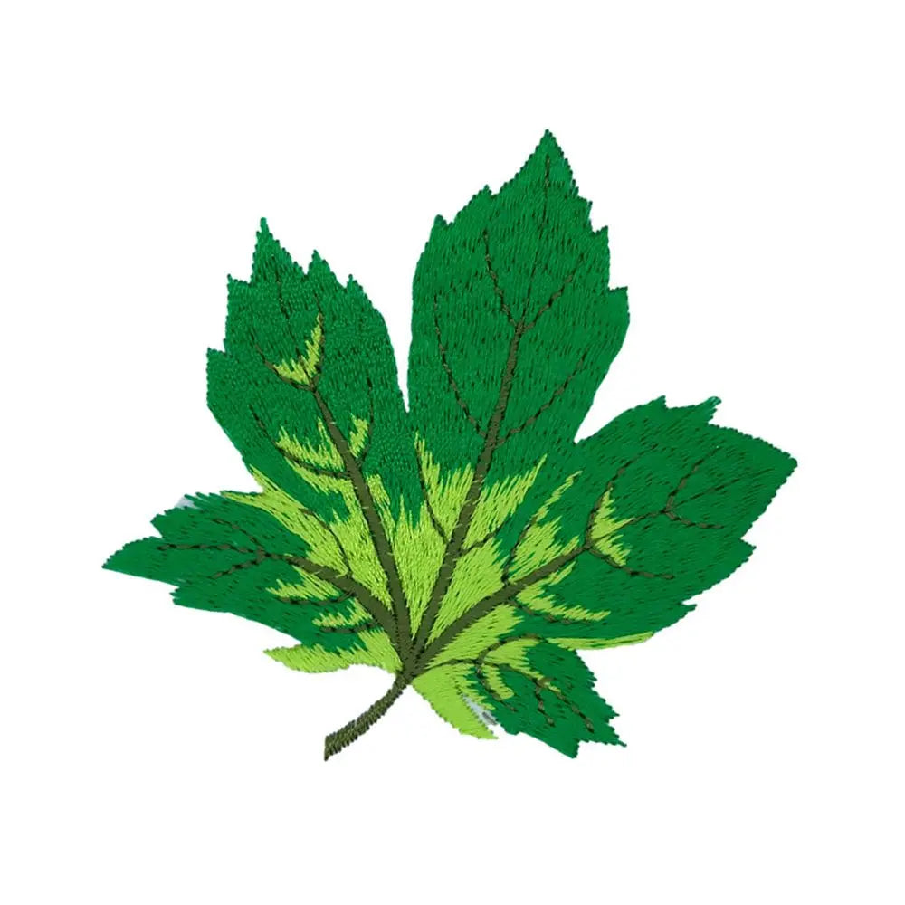 Unique Applique Stickers Colorful Maple Leaf