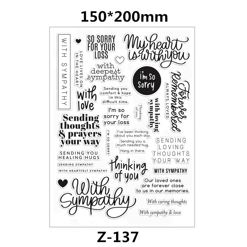 Clear Stamps for Scrapbooking Paper