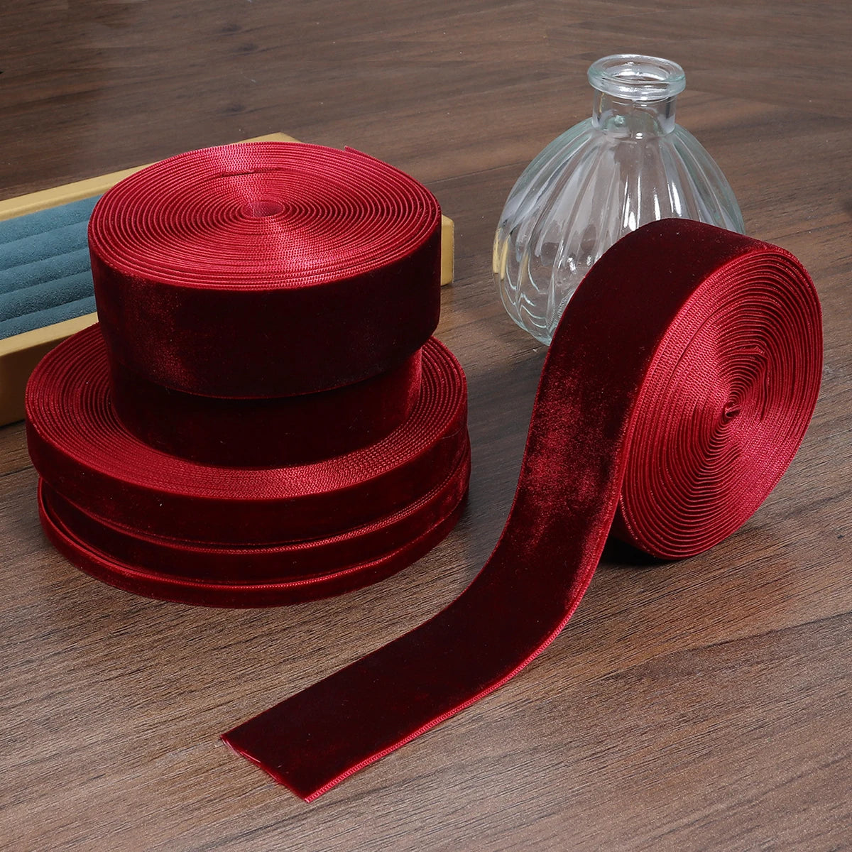 5-10yards/roll Velvet Ribbons