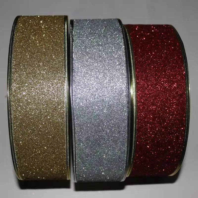 200cm*6.3cm Glitter Decorative Ribbons
