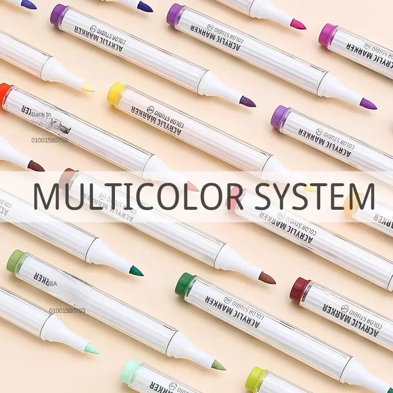 9/144 Colors Acrylic Paint Art Marker Pen