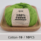 10PCS 100% Organic Cotton Yarn