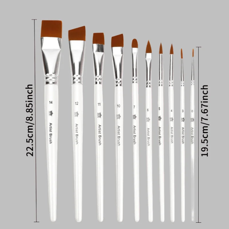 10pcs Multifunctional Art Painting Brushes Set