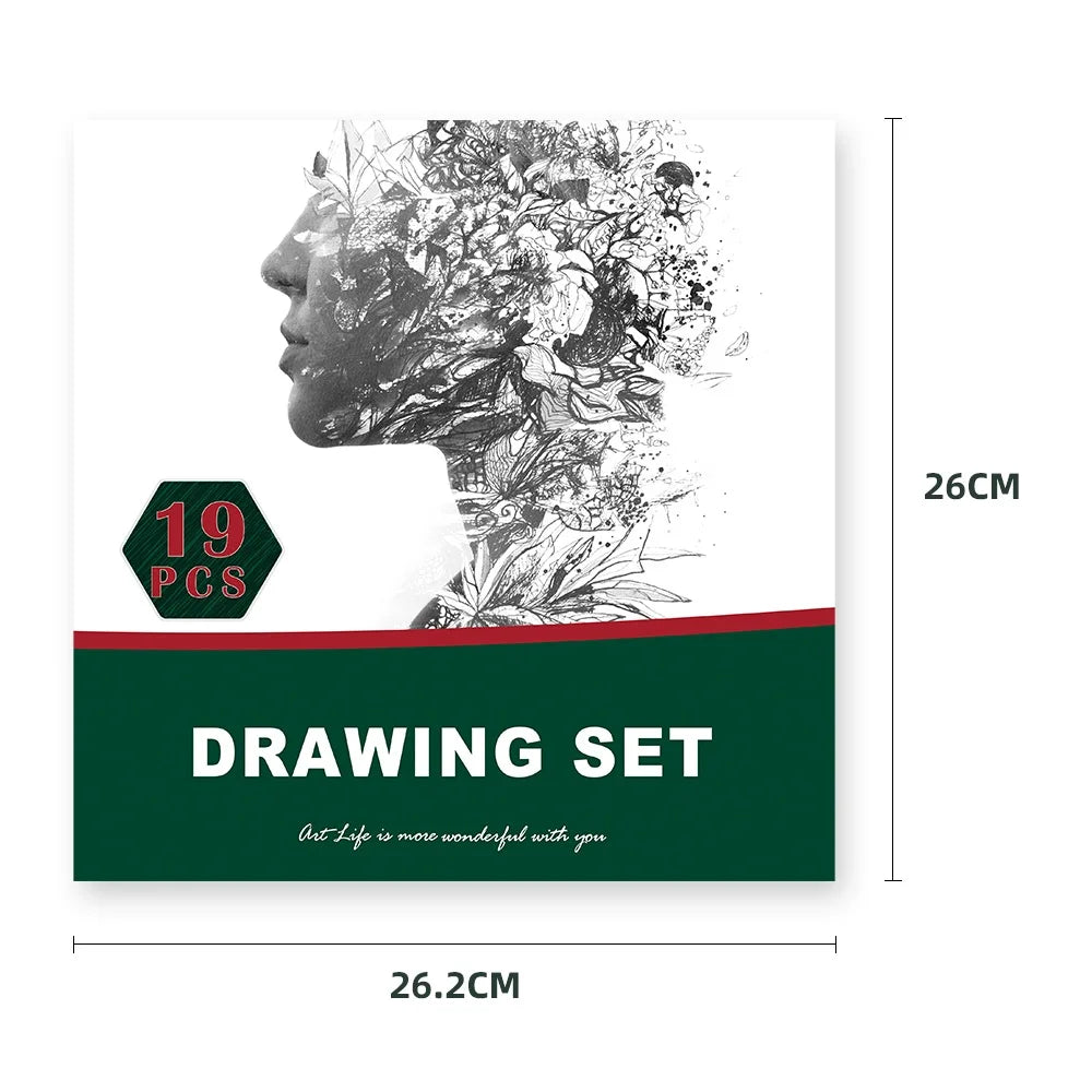 19-Piece Sketching Drawing Art Set
