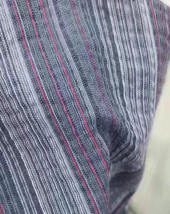 Colorful Striped Linen Fabric