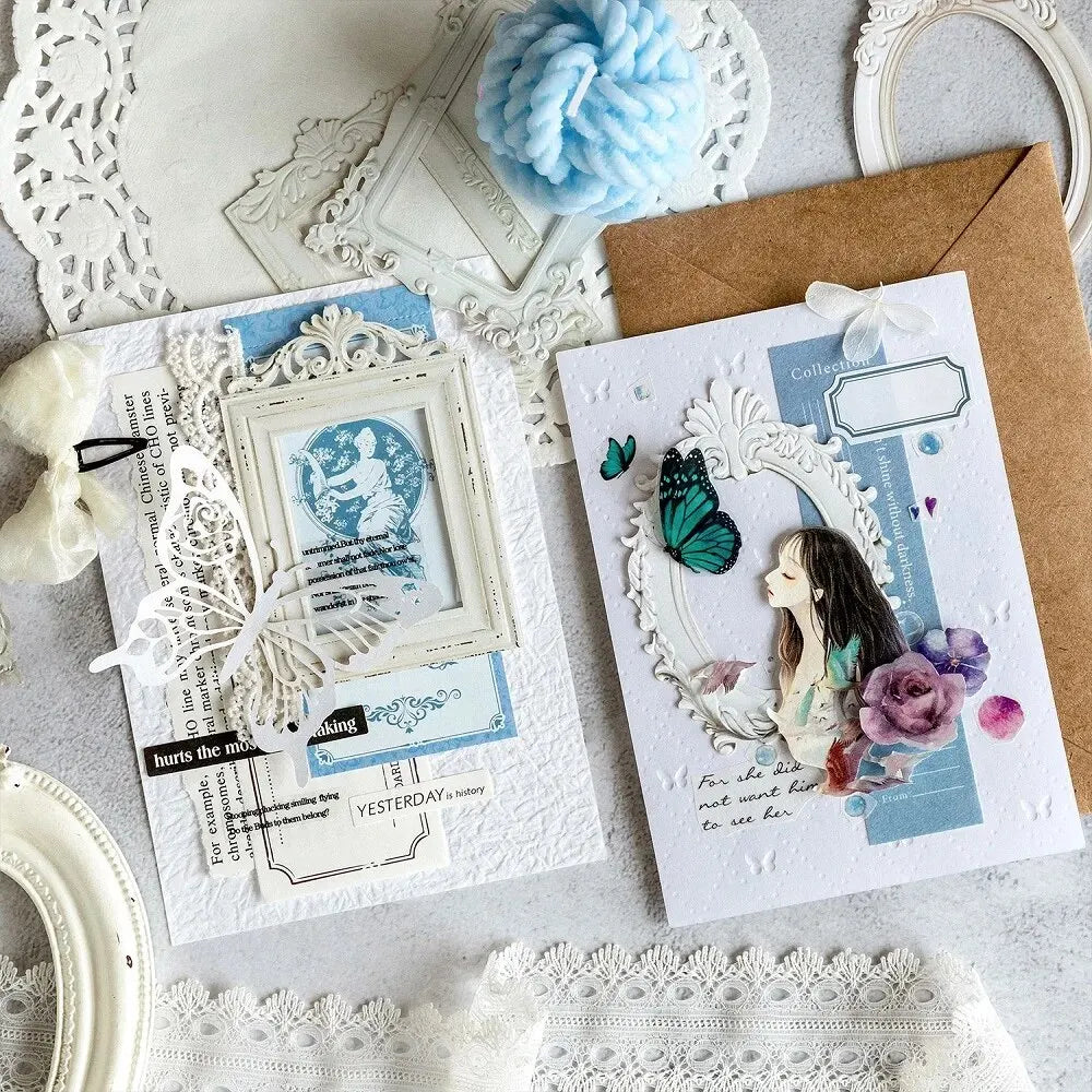 Mr.Paper 10 Sheets/Set, Hollow Relief Design Cardstock