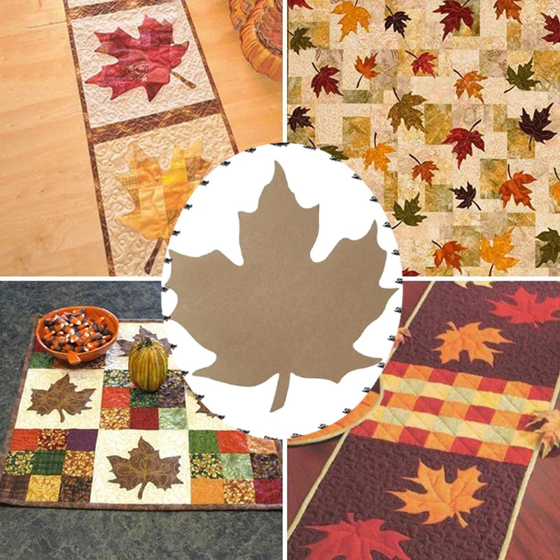 Maple Leaf Pattern Quilting Template