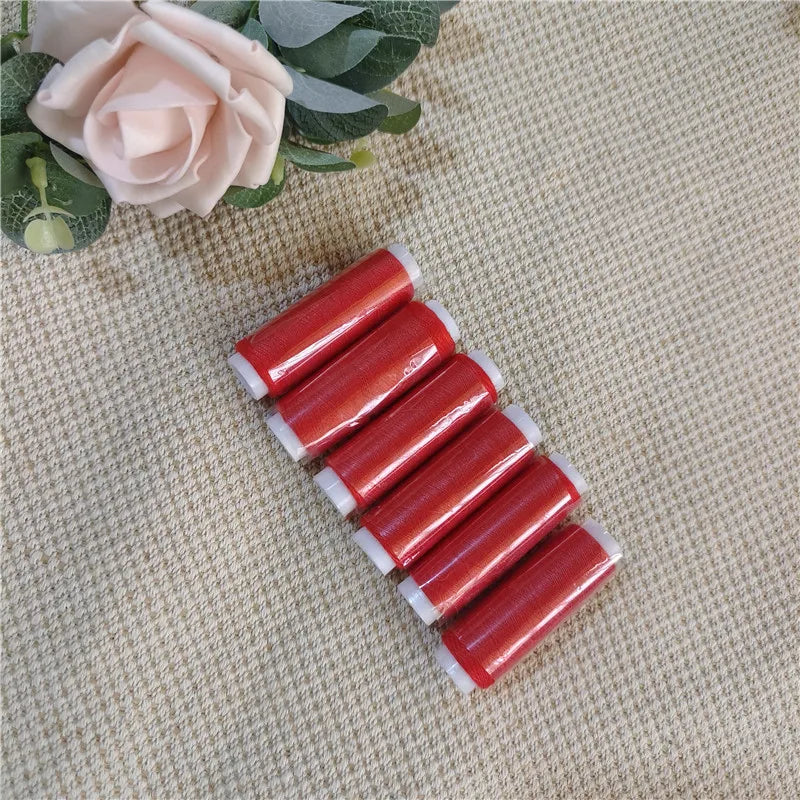 Red sewing thread