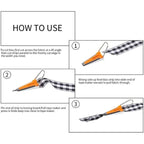 Bias Tape Makers Kit of 5 Sizes 1/4" 3/8" 1/2" 3/4" 1" DIY Quilting Tools Kit