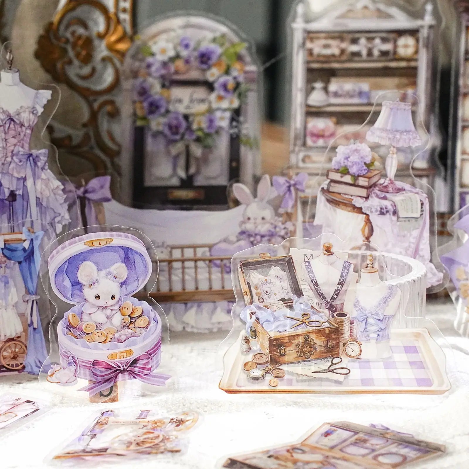 30pcs/1lot kawaii Stationery Sticker Resting leisurely