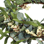 20 Inch Artificial Green Eucalyptus Leaf Wreath