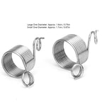 Stainless Steel Coiled Knitting Thimble  Finger Ring