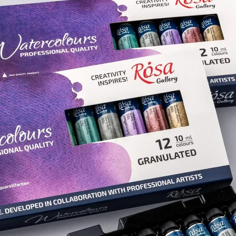 Rosa's New Artist-grade Layered Precipitation Watercolor Paint Set
