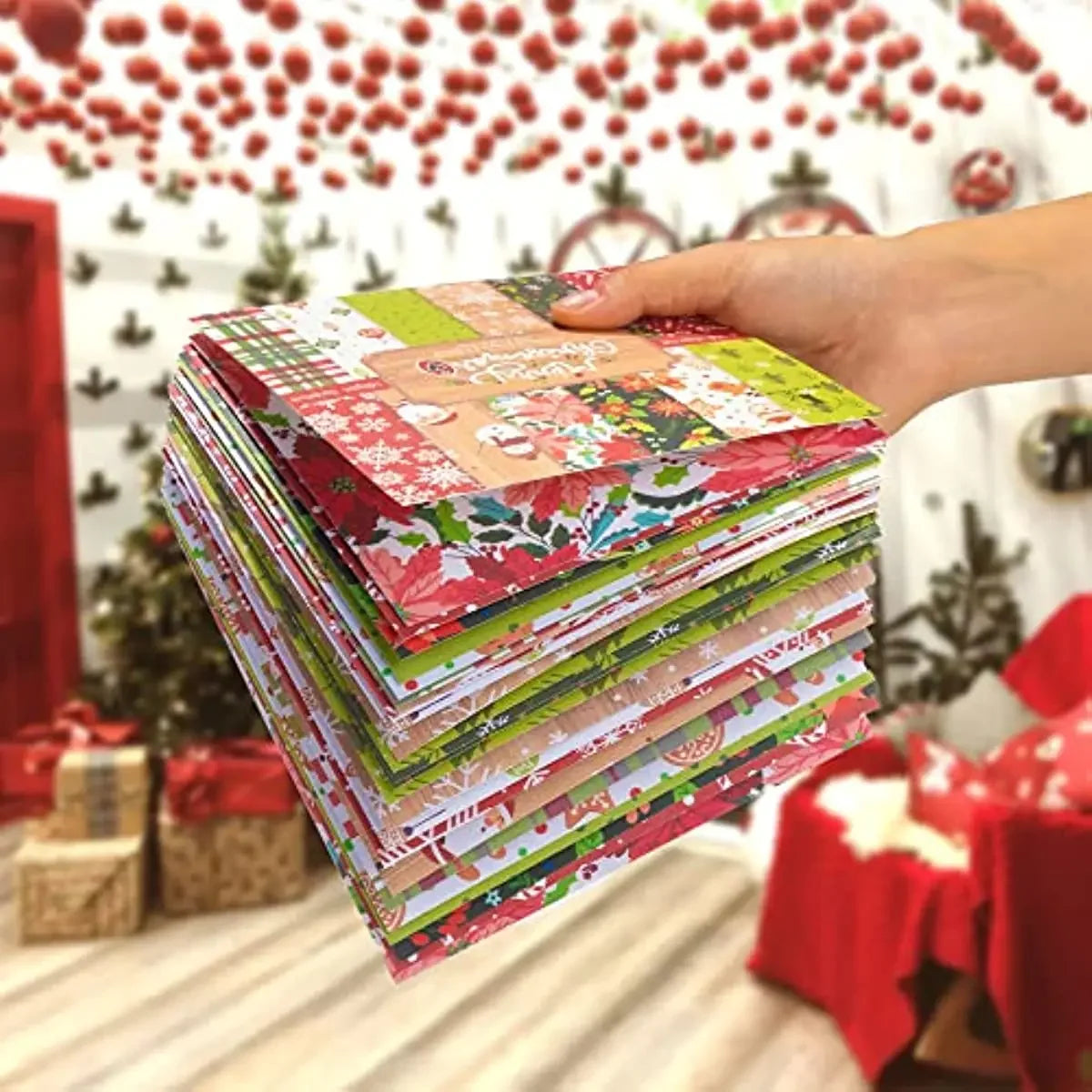 Classic Christmas Scrapbook Paper