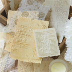 30Sheets/Bag Mixed Material Paper Scrapbook Embossed Paper