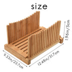 Bamboo Bread Slicer Cutting Guide - Wood Bread Cutter