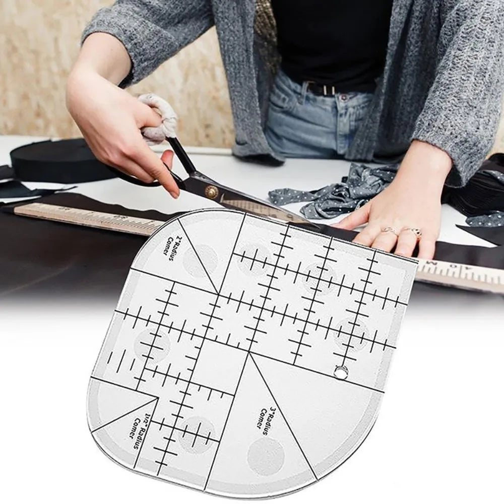 Curved Corner Cutter Quilt Ruler