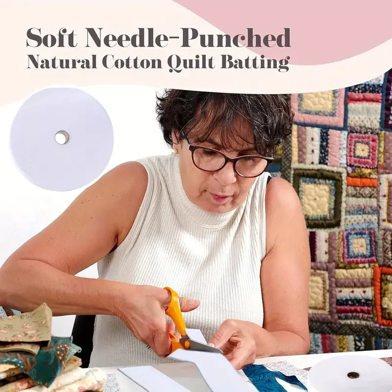 1 Roll Jelly Strip 2.25" Cotton Blend Fleece Batting 35 Yards