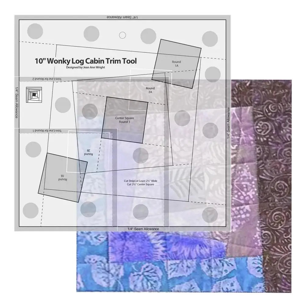 Acrylic Quilting Templates Ruler Acrylic Log Cabin Trim Tool