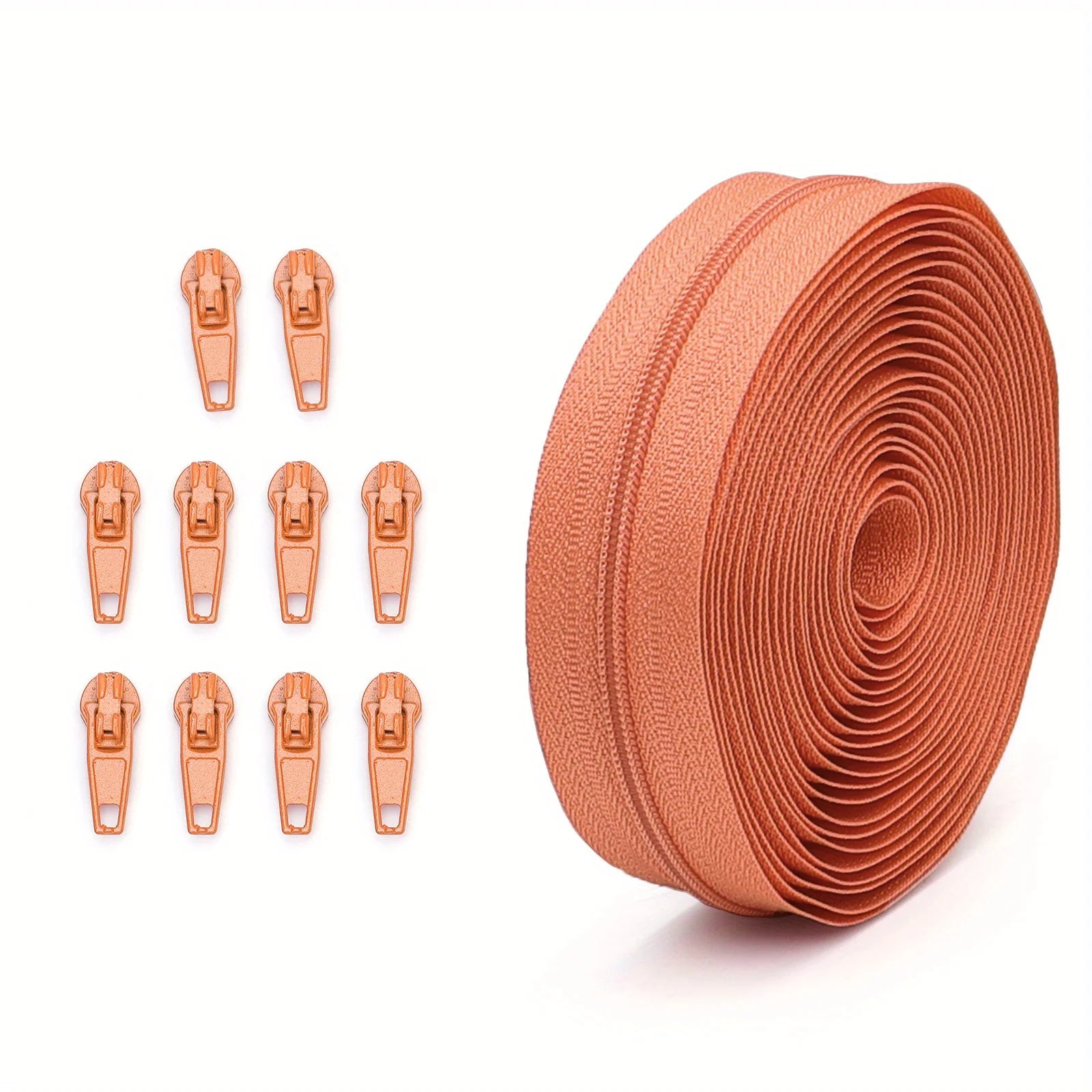 solid color nylon zipper