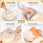 Sourdough Starter Kit Bread Baking Supplies with Bread Proofing Basket