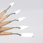 5pcs/set Painting Palette Stainless Steel Art Spatula
