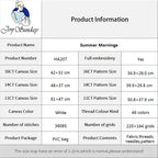 Joy Sunday DIY Flower Printed Pattern Cross Stitch Set