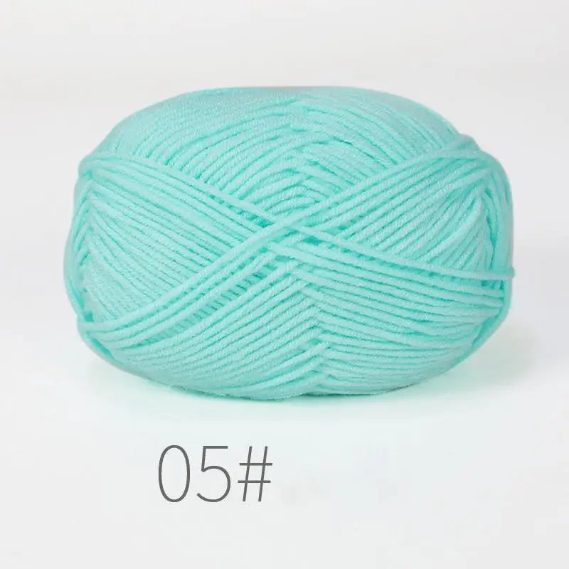 50g Milk Cotton Crochet Yarn 4ply
