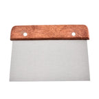 Stainless Steel Dough Cutter Scraper with Wooden Handle