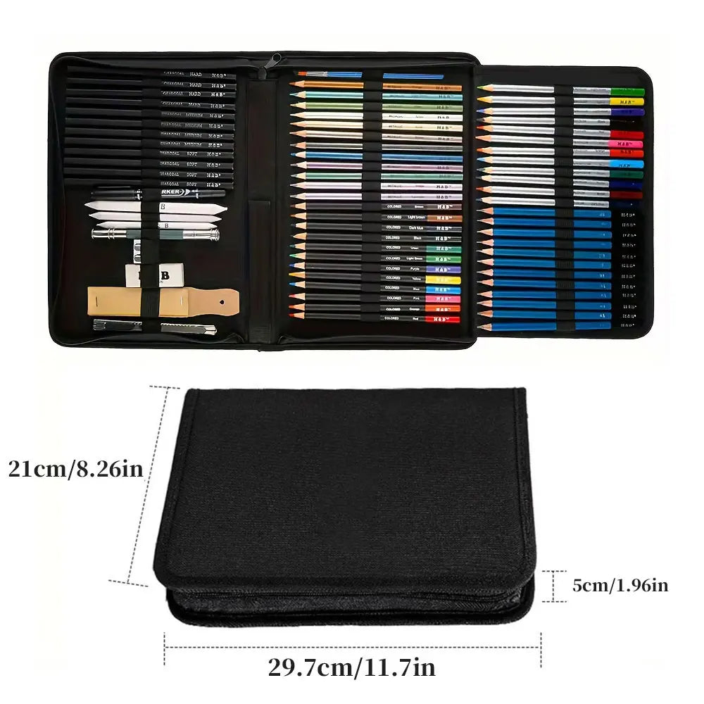 72 pc. Sketching and Painting Set