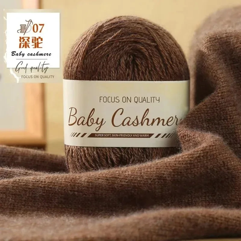 50g/roll Soft Wool Knitting Cashmere Long Thin Yarn