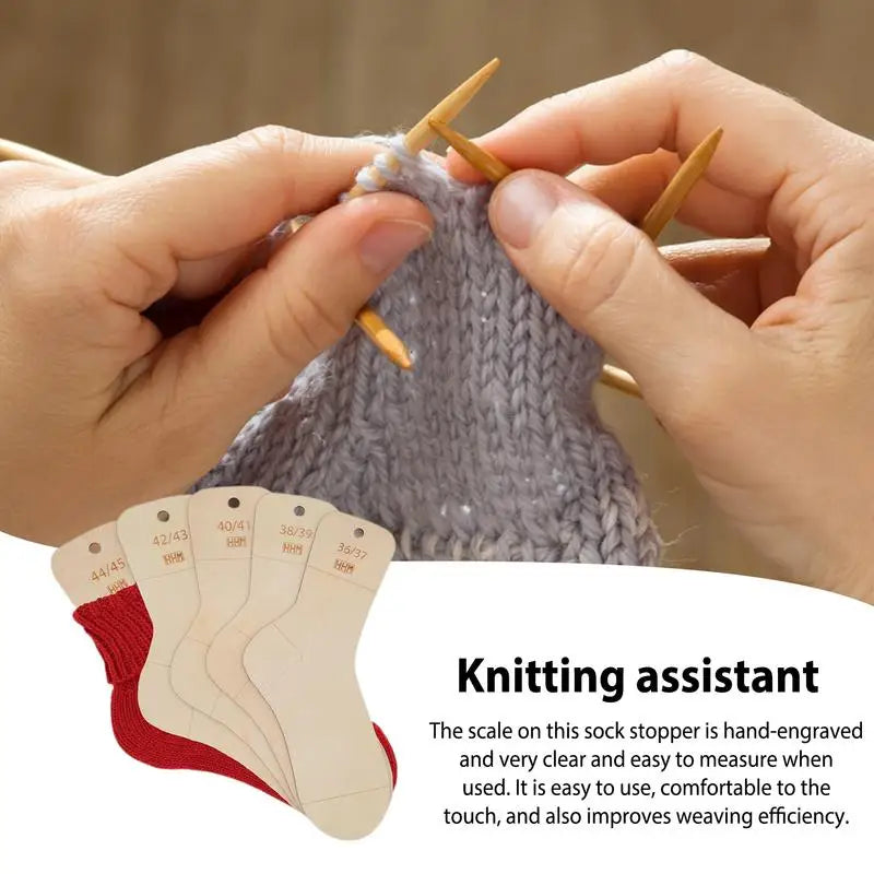 Knitting 5PCS Crochet Sturdy Sock Knitting Molds