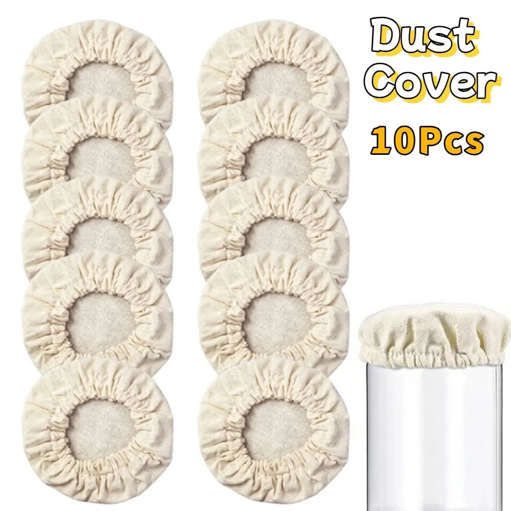10Pcs Reusable Sourdough Starter Jar Covers