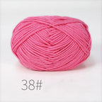 50g Milk Cotton Crochet Yarn 4ply