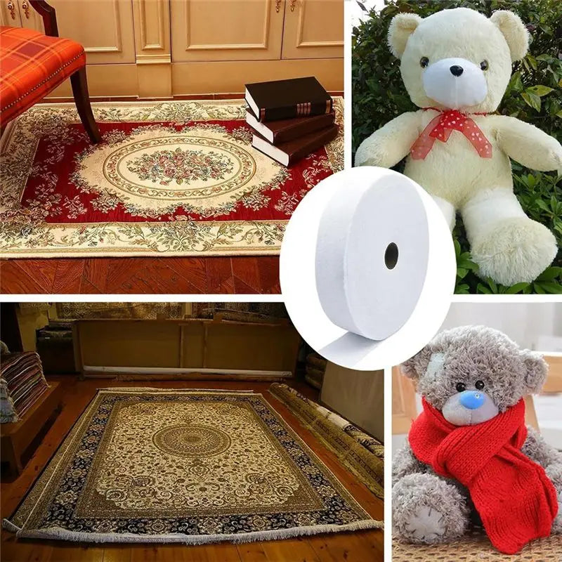 3 Roll Jelly Roll Batting Strip 2 1/2 Inch Cotton Blend Fleece