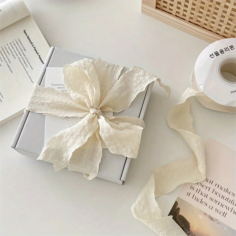 Bohemian Pleated Fabric Ribbon