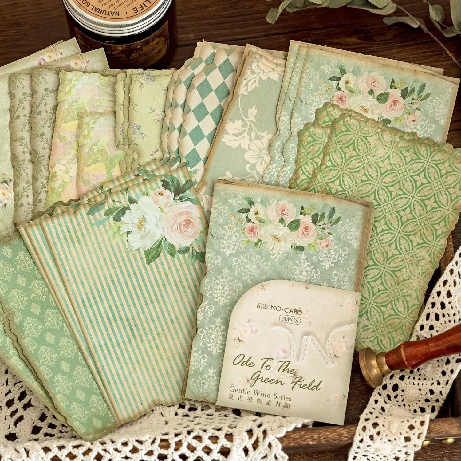 30 - Sheet Vintage Blended Material Paper Set