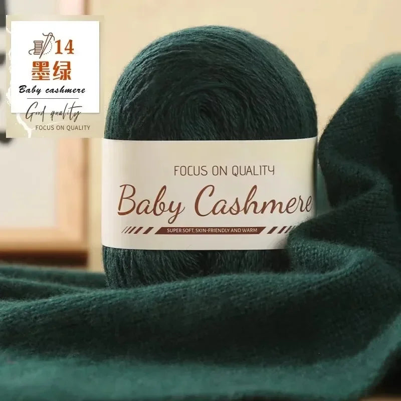 50g/roll Soft Wool Knitting Cashmere Long Thin Yarn