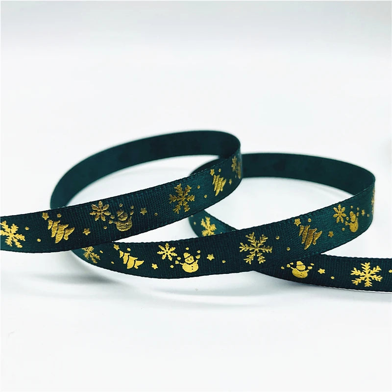 5yards/Lot 10mm Christmas Ribbon