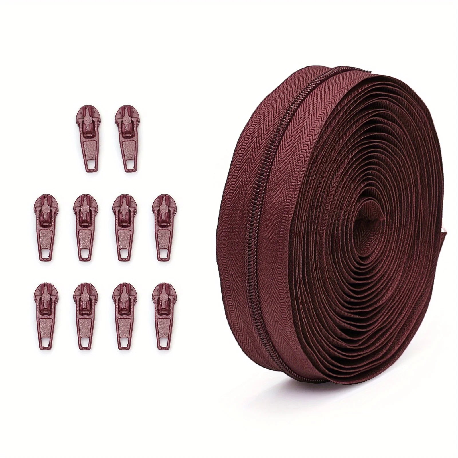 solid color nylon zipper