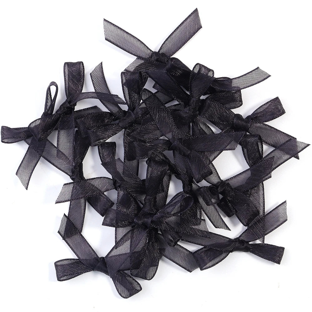 20pcs/lot Colorful Organza Mini Ribbon Bow