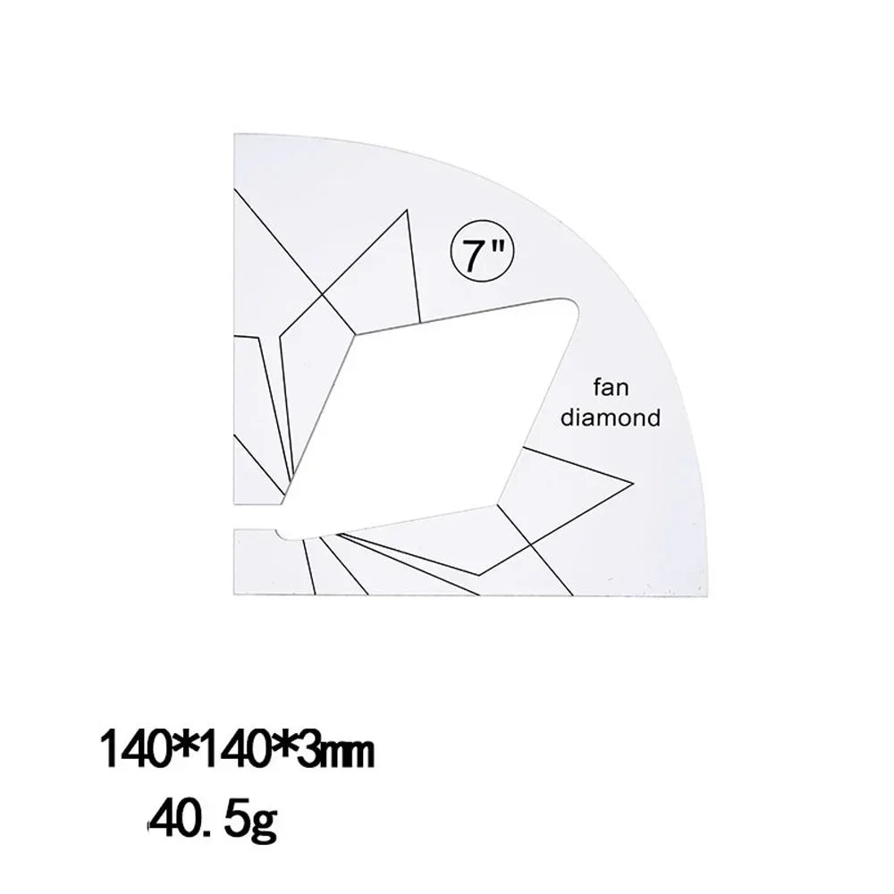 Quilting Tools Patchwork Ruler Templates Set