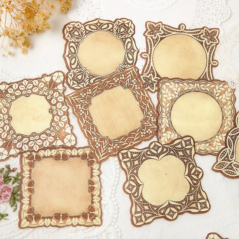 40pcs Dream Secret Series Retro Lace Background Scrapbook Supplies