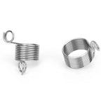 Stainless Steel Coiled Knitting Thimble  Finger Ring