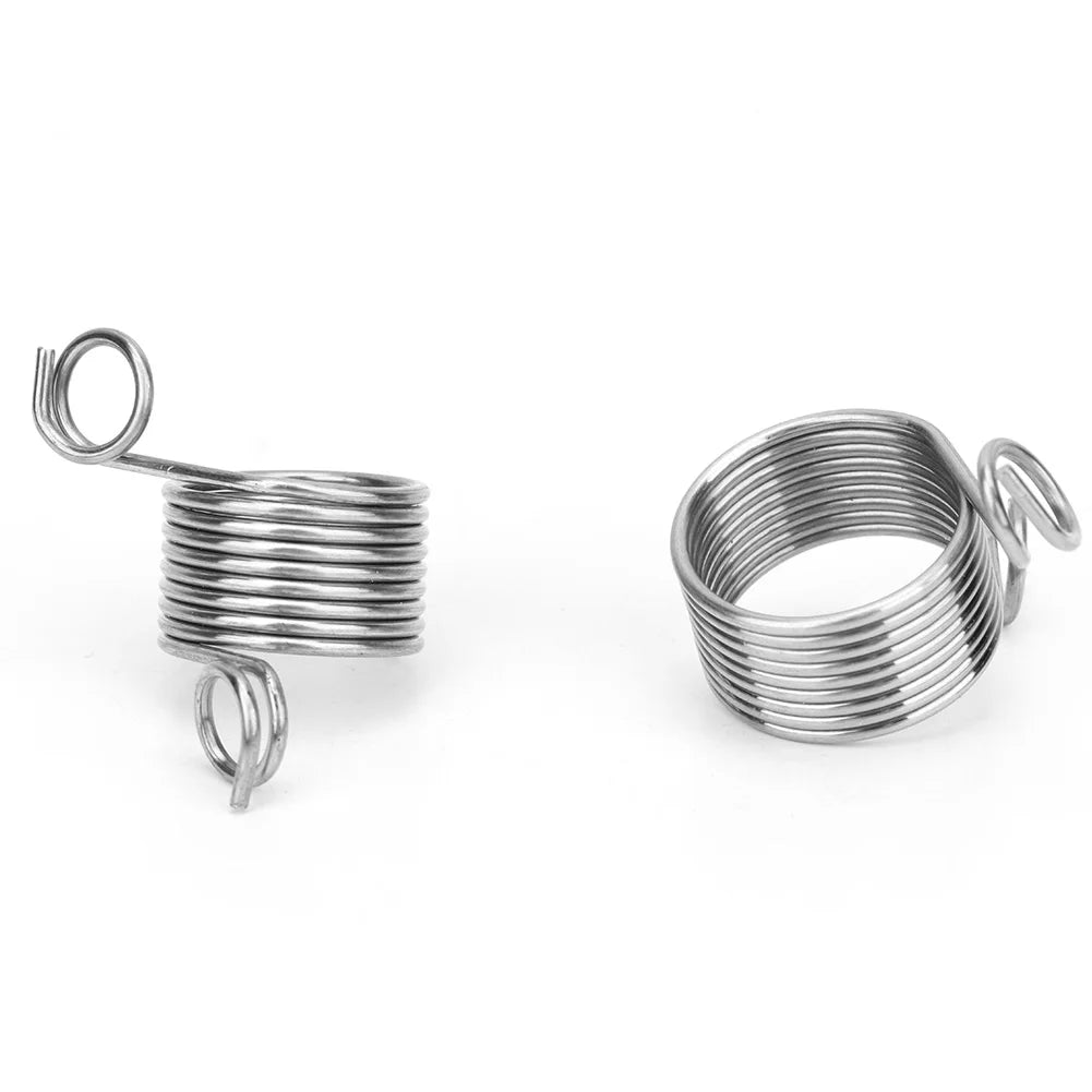 Stainless Steel Coiled Knitting Thimble  Finger Ring
