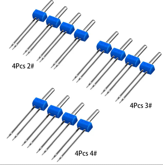 12/10/4PCS Sewing Machine Double Twin Needles