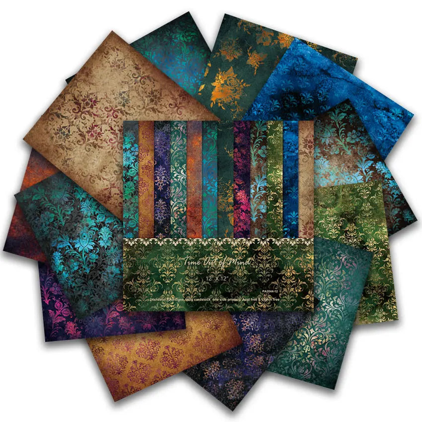 12 Sheet Scrapbook Paper 30x30cm