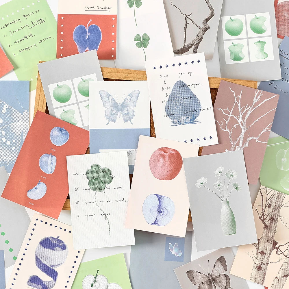 50 Sheets Vintage material paper books